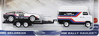 DMC DeLorean - HW Rally Hauler and Trailer
