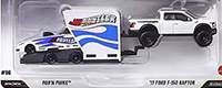 Rob'n Pinks and '17 Ford F-150 Raptor with open trailer