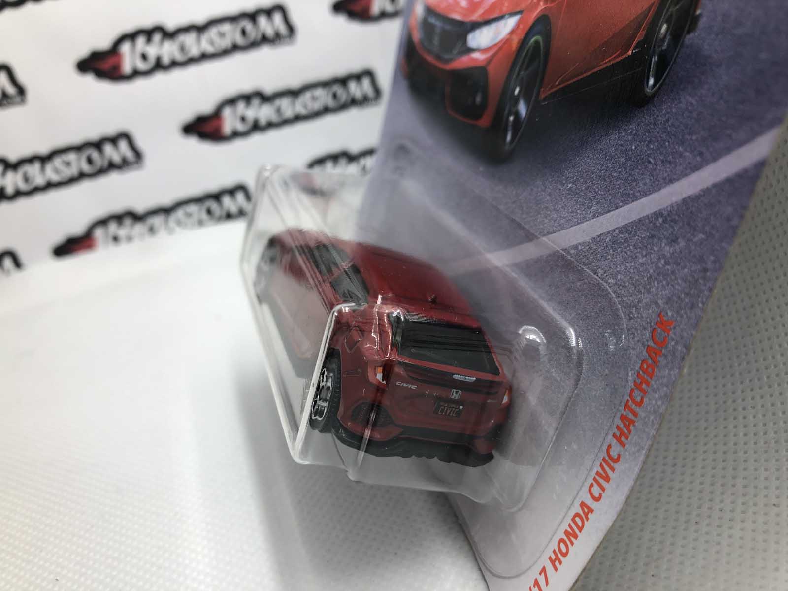 2019 Matchbox '17 Honda Civic Hatchback Red Mbx Road Trip Diecast Car 