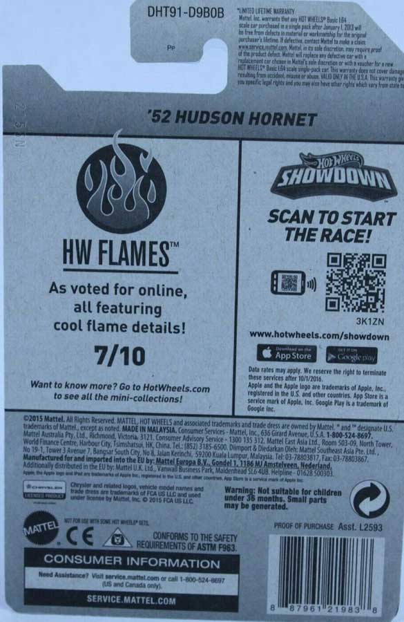 52 Hudson Hornet Hot Wheels