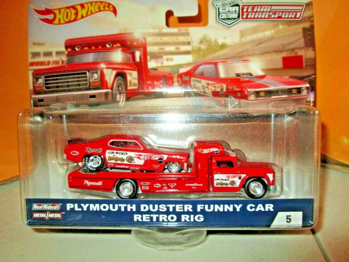 Retro Rig & Plymouth Duster Funny Car Hot Wheels