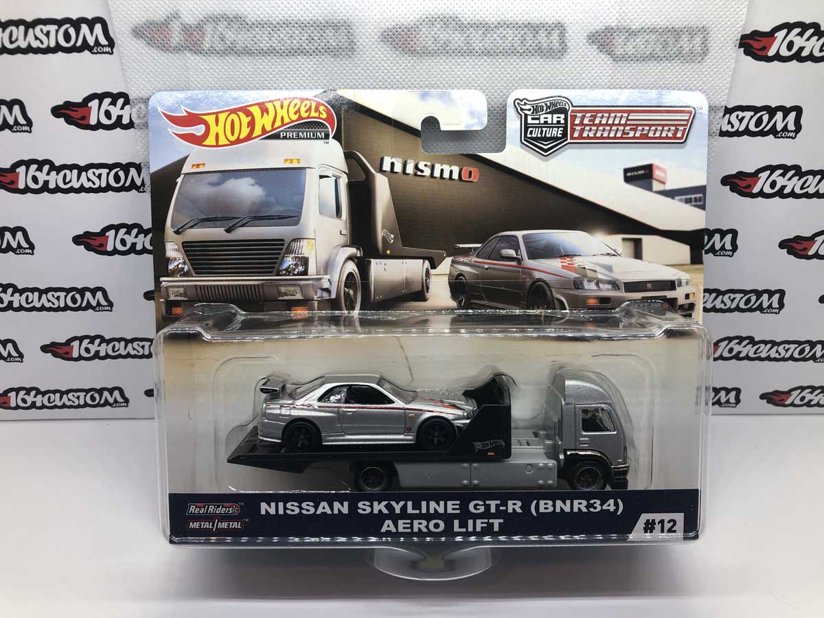 Aero Lift & Nissan Skyline GT-R BNR34 Hot Wheels