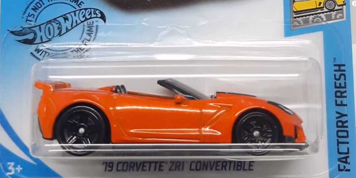 '19 Corvette ZR1 Convertible Hot Wheels