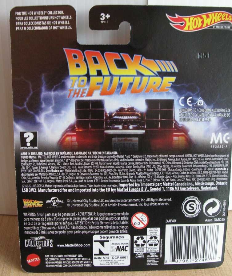 Back to the Future Time Machine Hot Wheels
