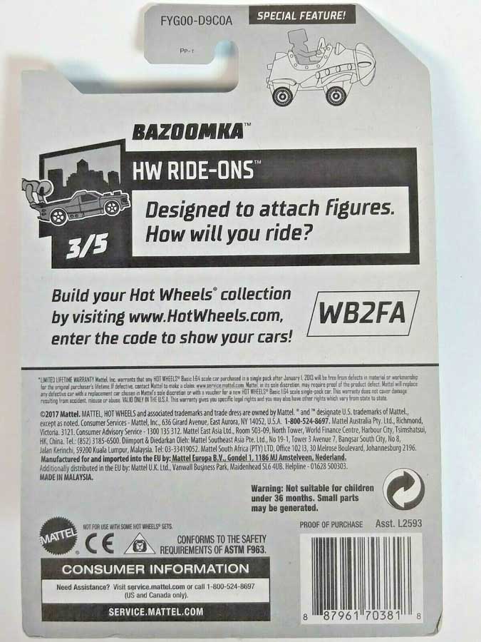 Bazoomka Hot Wheels