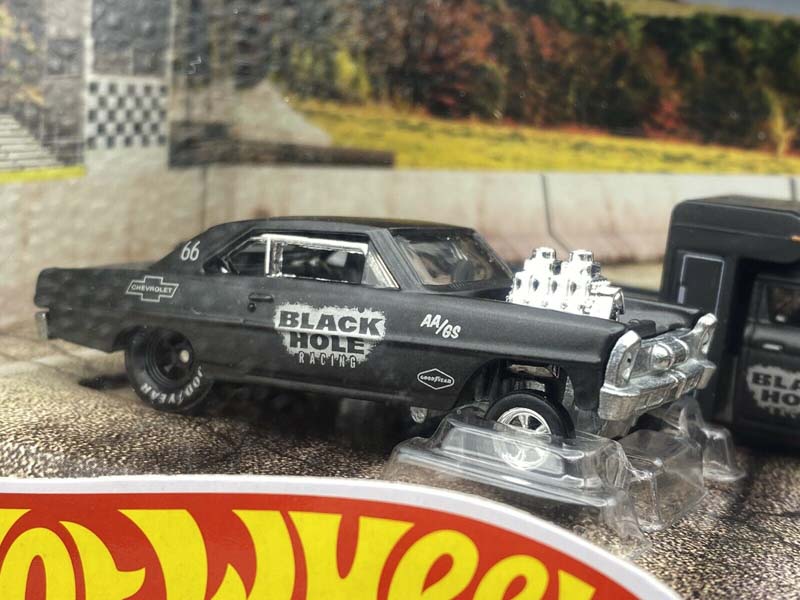 Black Hole Racing  55 Chevy Bel Air Gasser Set Hot Wheels