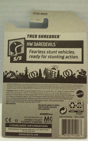Tred Shredder Hot Wheels