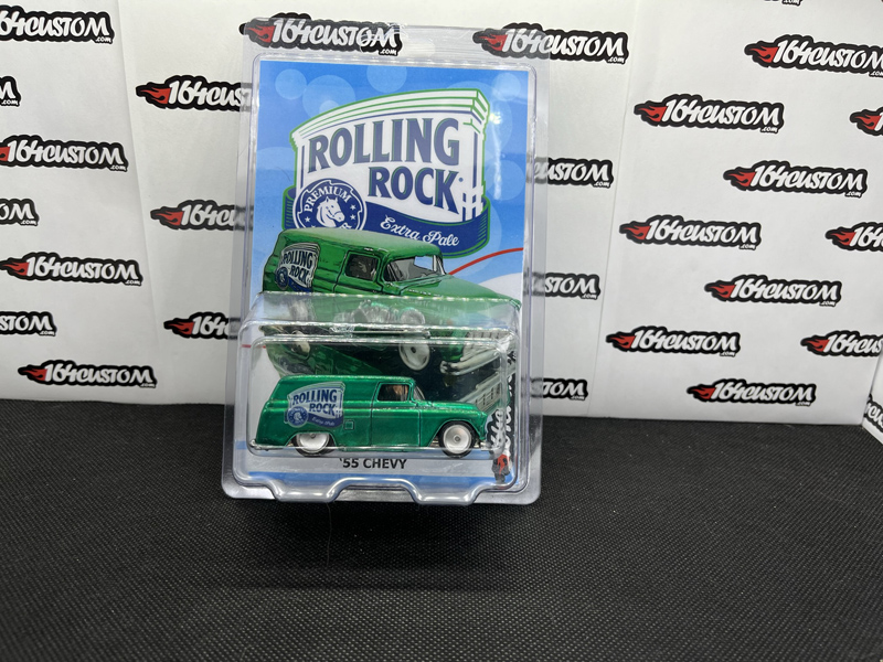 '55 Chevy Panel Rolling Rock w/ Motorcycle Hot Wheels
