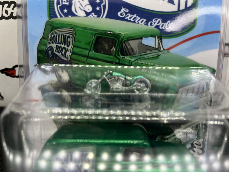 '55 Chevy Panel Rolling Rock w/ Motorcycle Hot Wheels
