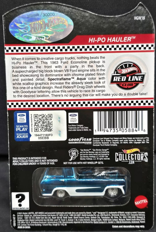 Hi-Po Hauler Hot Wheels