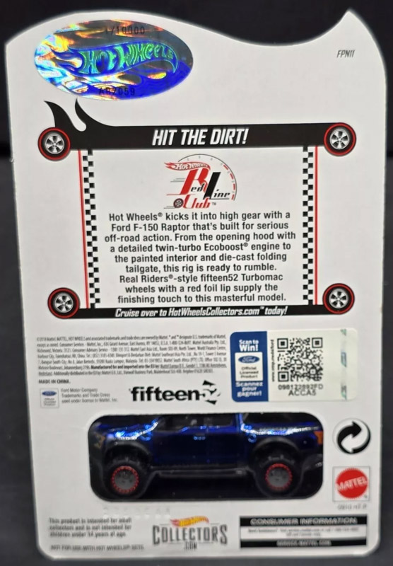 '17 Ford F-150 Raptor Hot Wheels