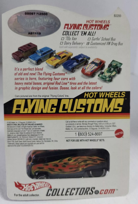 Customized Volkswagen Drag Bus Hot Wheels