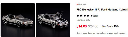 Red Line Club discounted RLC releases