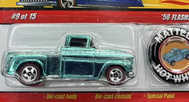 56 Flashsider Hot Wheels Classic with button in spectrflame ice blue